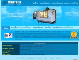 Solar water heaters,cookers,PV modules,power plants from Web Tech,Faridabad